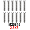 MJX Hyper Go 16207 Screws Parts M25845 Countersunk Head Screws with flat tail.2.5X8.Total 12pcs.